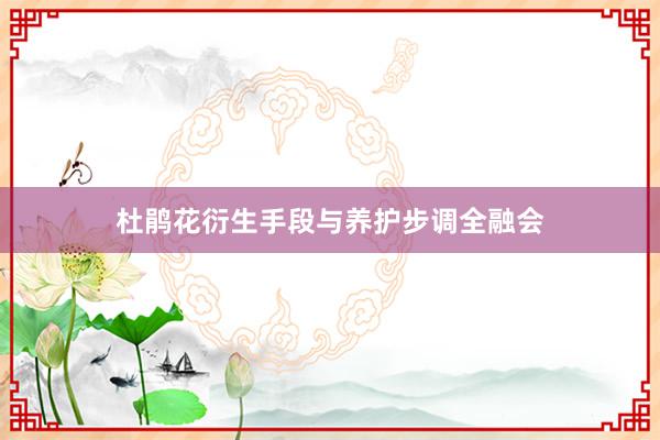 杜鹃花衍生手段与养护步调全融会